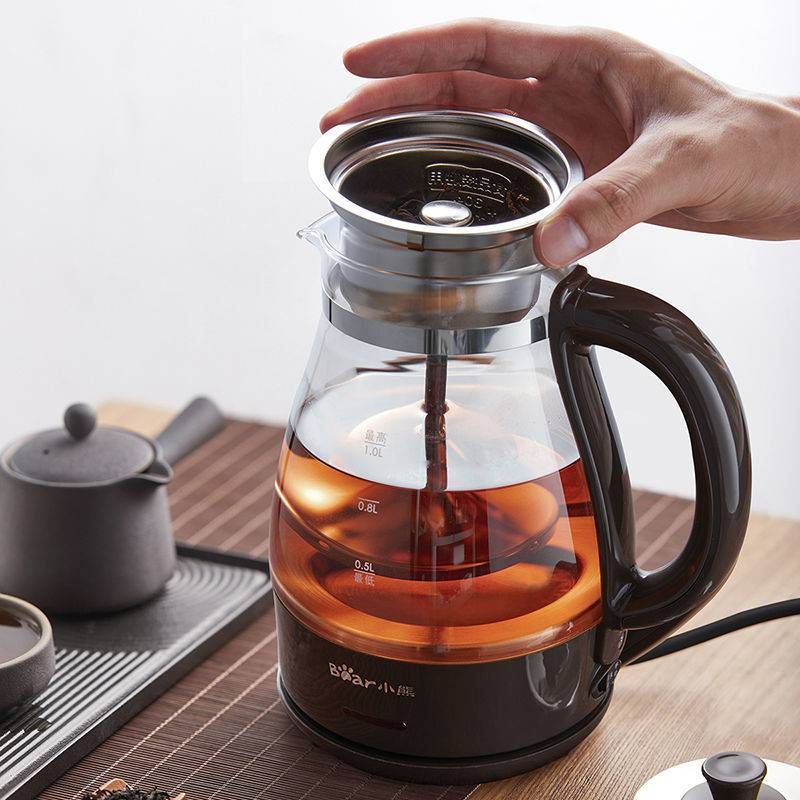 品牌小熊煮茶器ZCQ-P10G5 家用蒸汽煮茶壶黑茶小型办公室蒸茶黑茶