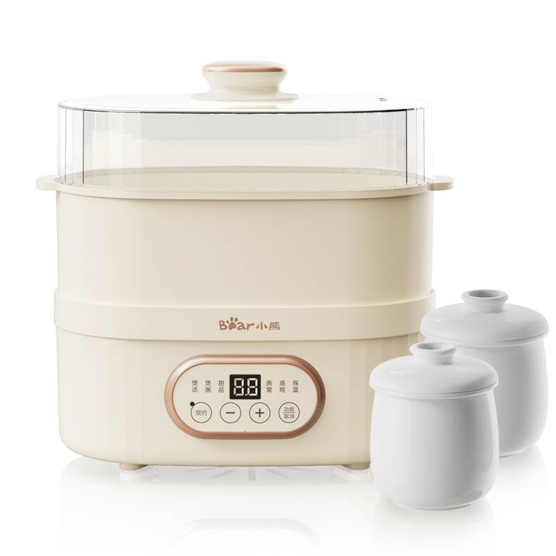 品牌Bear/小熊 DDZ-C10V1电炖盅隔水炖带蒸1人迷你上蒸下炖煮粥煲