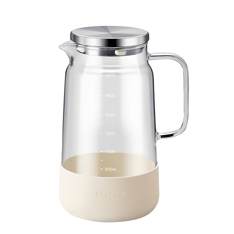 品牌小熊冷水壶CX-JB015玻璃水壶耐高温凉水壶家用1.8L大容量冷泡