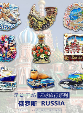 俄罗斯立体浮雕树脂冰箱贴