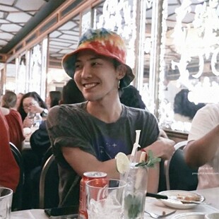 扎染渔夫帽GD权志龙同款pmo扎染风格欧风情侣纯棉小众设计盆帽子