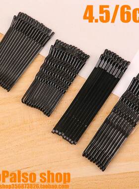 60pcs Black Hairgrip invisible Hair Clips Flat Bobby Pin