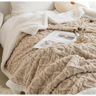 被子毛毯 velvet thick warm winter quilt duvet 2sides blanket