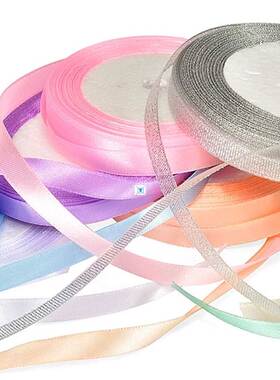1cmx 22m Silk Satin Ribbon For Wedding Party Decoration