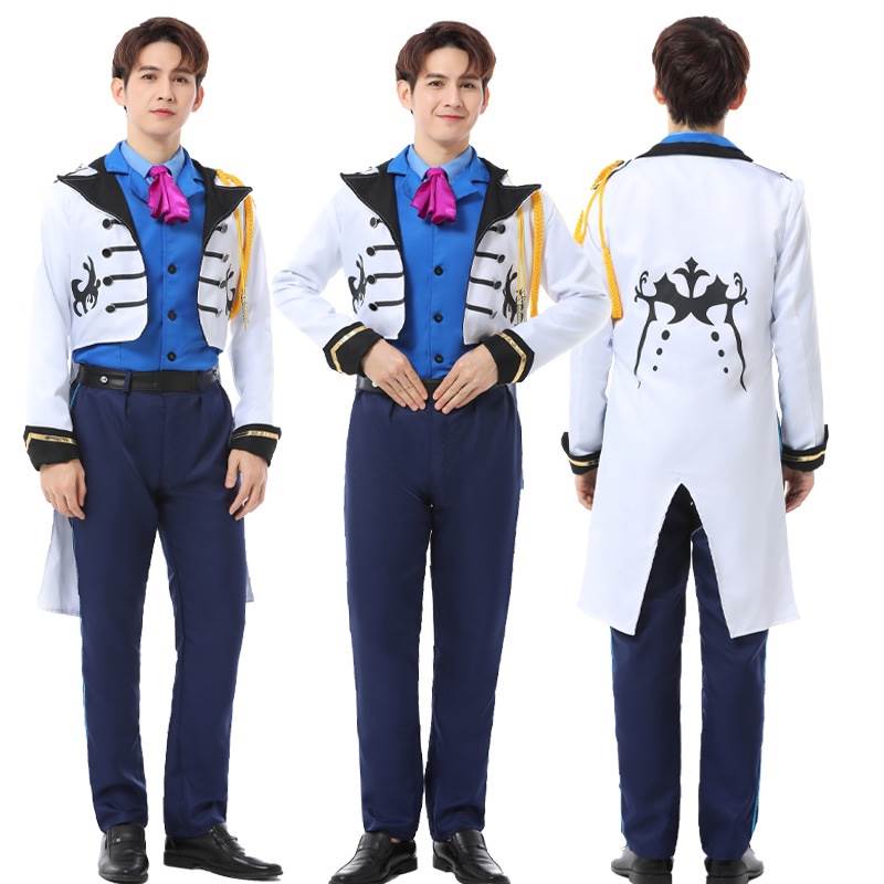 迪士尼万圣节成人冰雪奇缘cosplay男主角衣服汉斯王子亲子表演服
