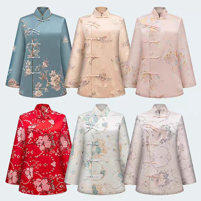 寿衣女全套高档苏绣寿老衣七件套老年人寿终去世寿服丧服殡葬用品