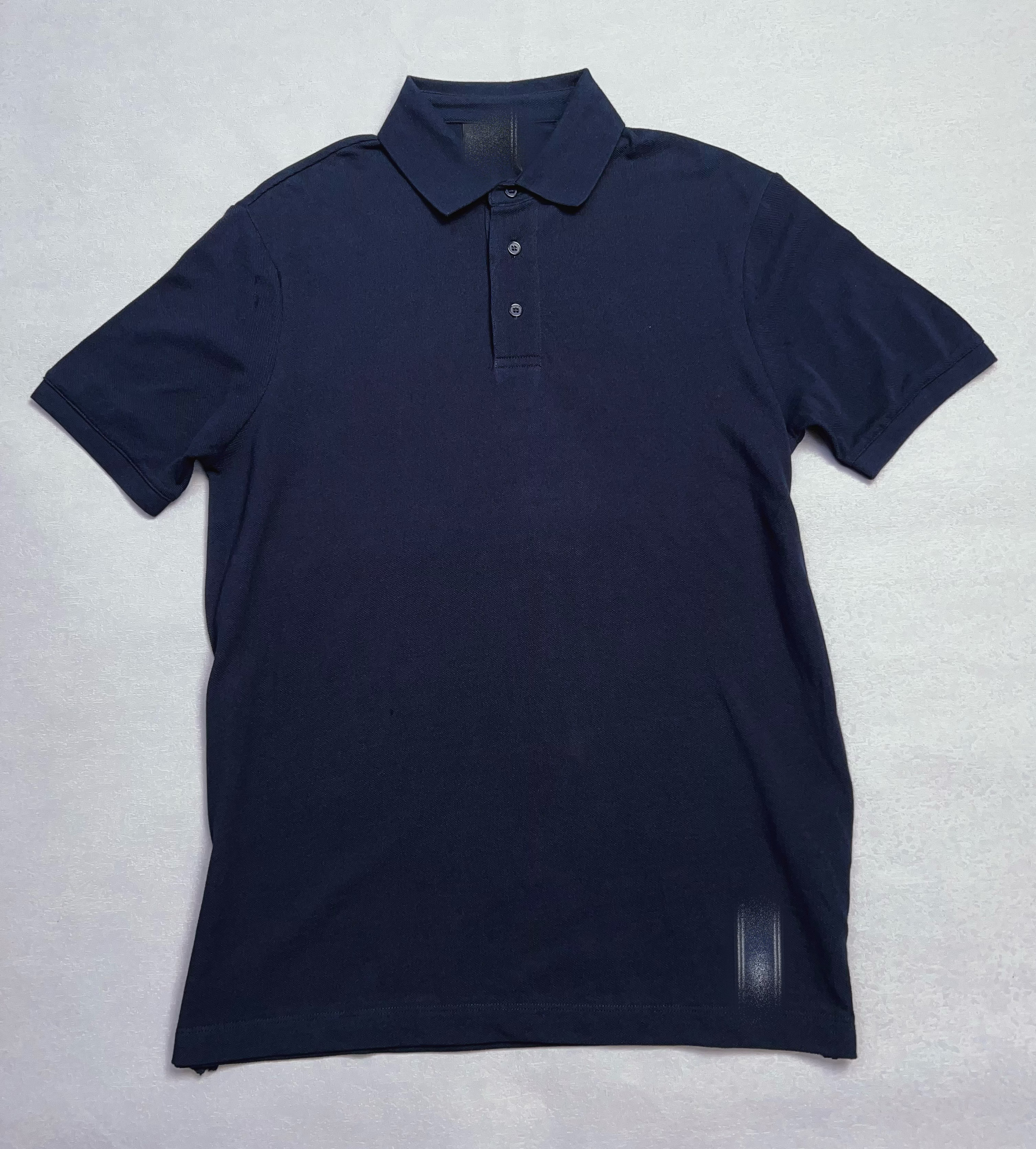 春夏网眼透气徽章男装简约翻领polo衫休闲百搭商务短袖T恤