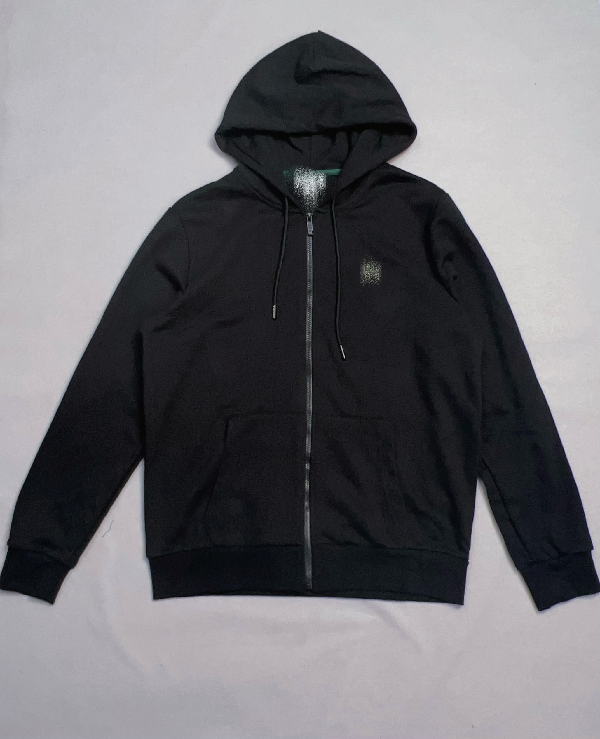 秋冬新款毛圈连帽卫衣男士休闲拉链开衫刺绣长袖卫衣帽衫