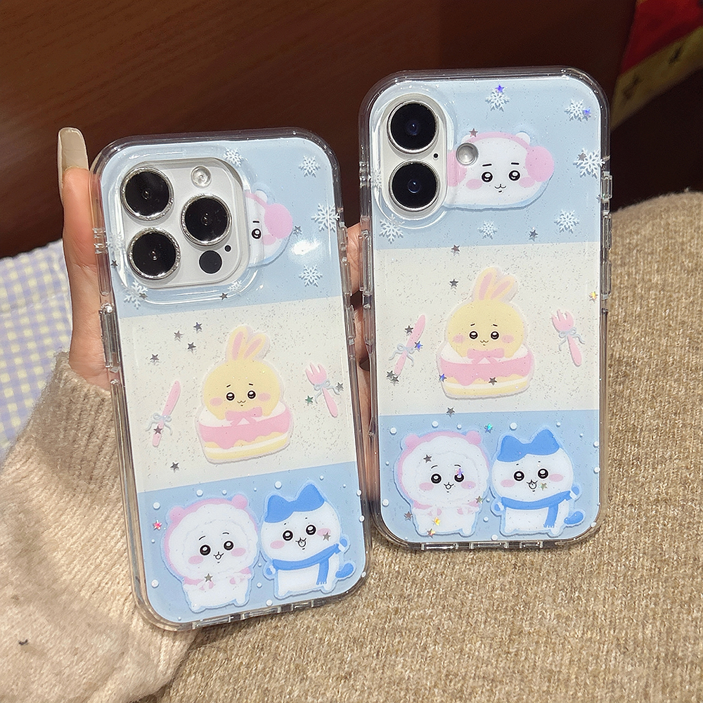 软萌可爱闪粉吉伊卡哇手机壳