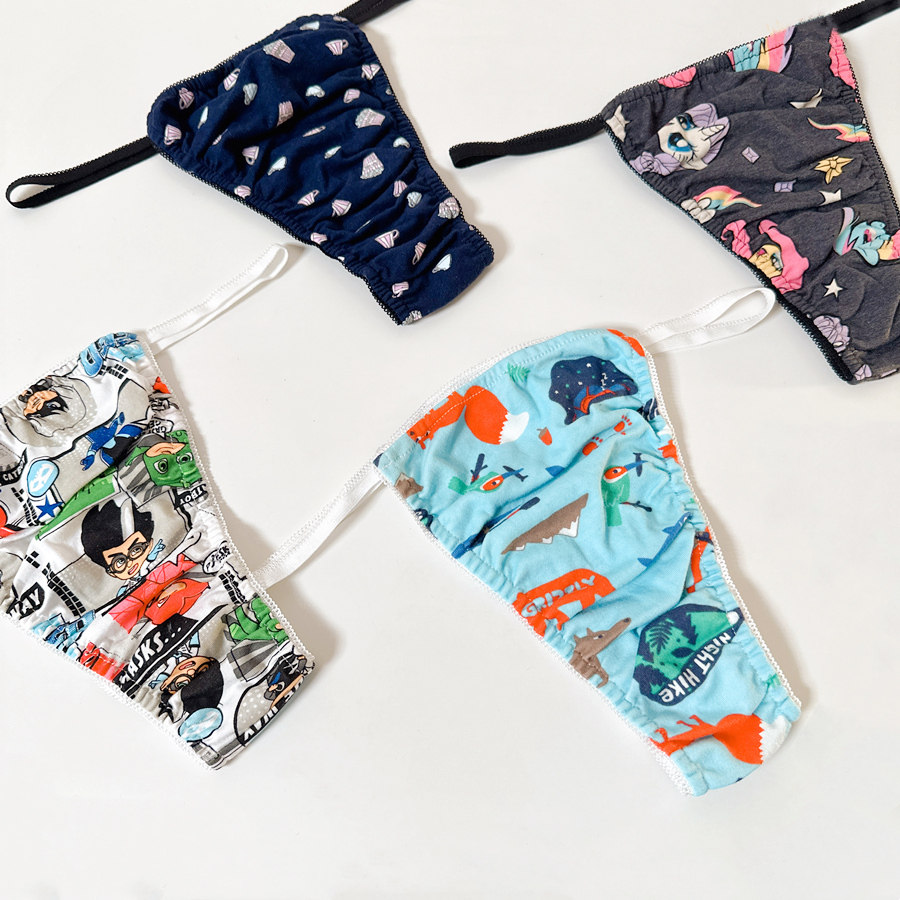 日系棉柔潮流可爱男士穿男体女款情侣卡通性感大码丁字裤囊袋内裤,女士内衣/男士内衣/家居服,男丁字裤,淘宝优惠券,粉丝福利购,淘宝优惠卷