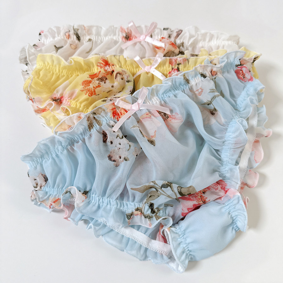 爆款强推古风男女情侣款微透雪纺纱性感伪娘三角裤男士穿女士内裤,女士内衣/男士内衣/家居服,女三角裤,淘宝优惠券,粉丝福利购,淘宝优惠卷