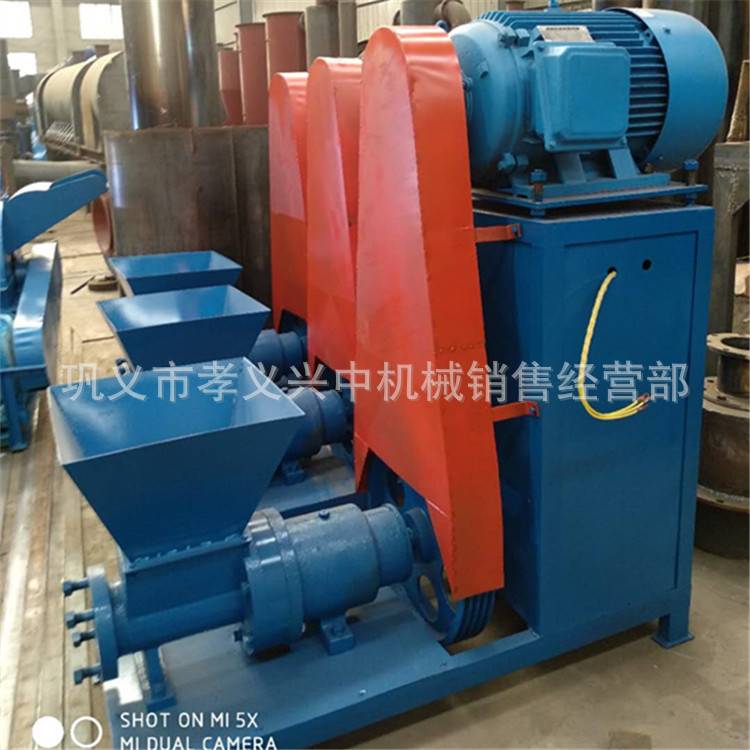 全自动制炭机设备现场 新型机制木炭机生产线 机制炭棒机出售
