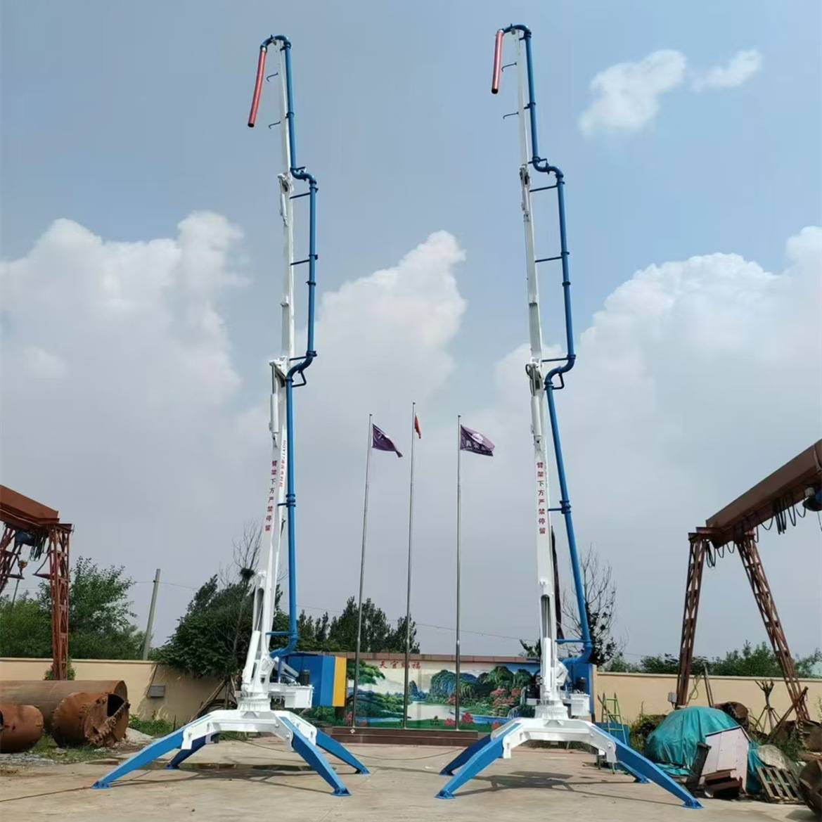 混凝土布料机concrete placing boom spider boomer 移动液压轮式