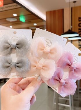 Sweet Bow Side Clip Hair Accessories Girls Hairpin Headwear
