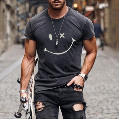 Cartoon Mens T-Shirts For Men Tshirt Shirt Summer Tops White