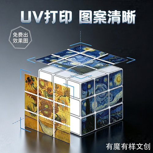 DIY创意魔方三阶照片图案定制