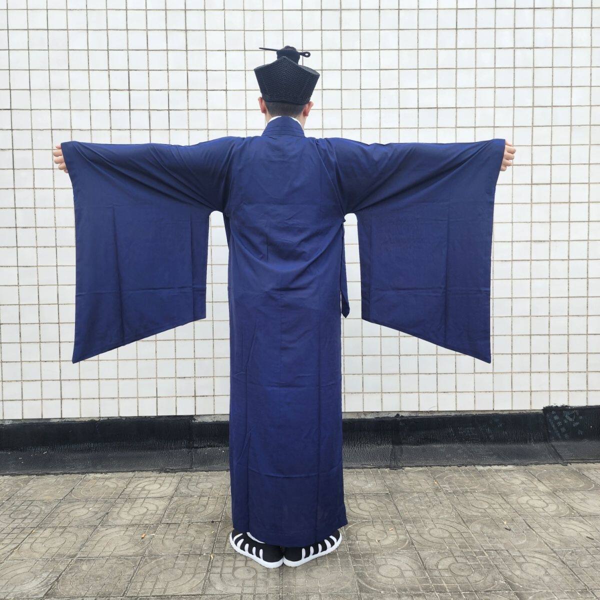 台湾麻得罗夏季薄款大袖子道袍道装夏天道服道衣