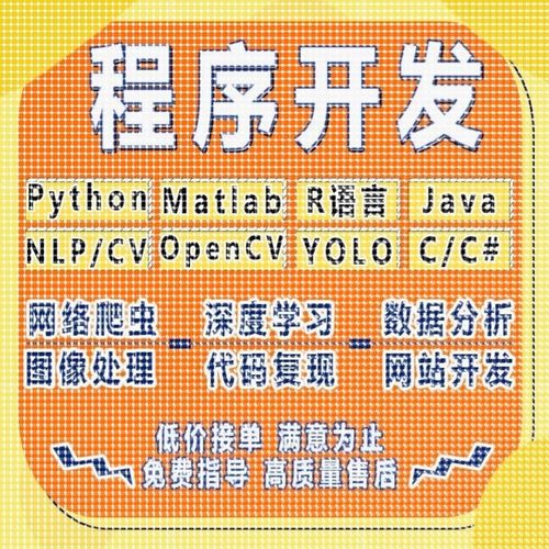 python代做编程matlab代码帮跑通深度学习机器R语言yolo算法覆现