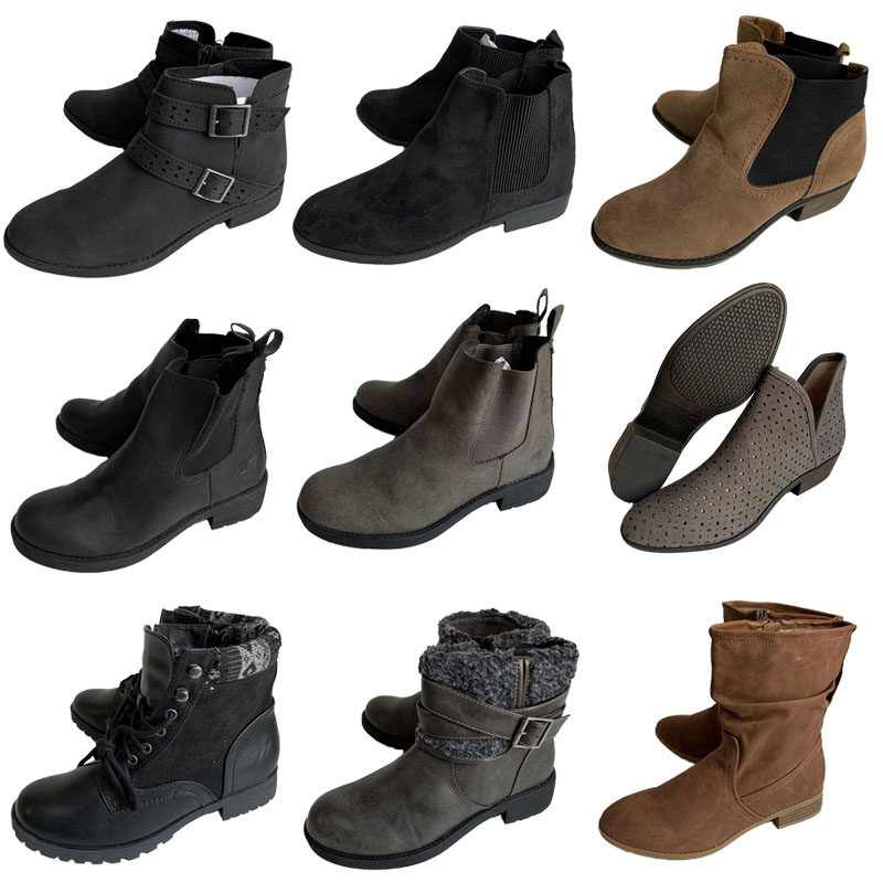 2022年冬季欧美粗跟短筒女靴外贸原单大码4243低跟时装靴切尔西靴,女鞋,时装靴,淘宝优惠券,粉丝福利购,淘宝优惠卷