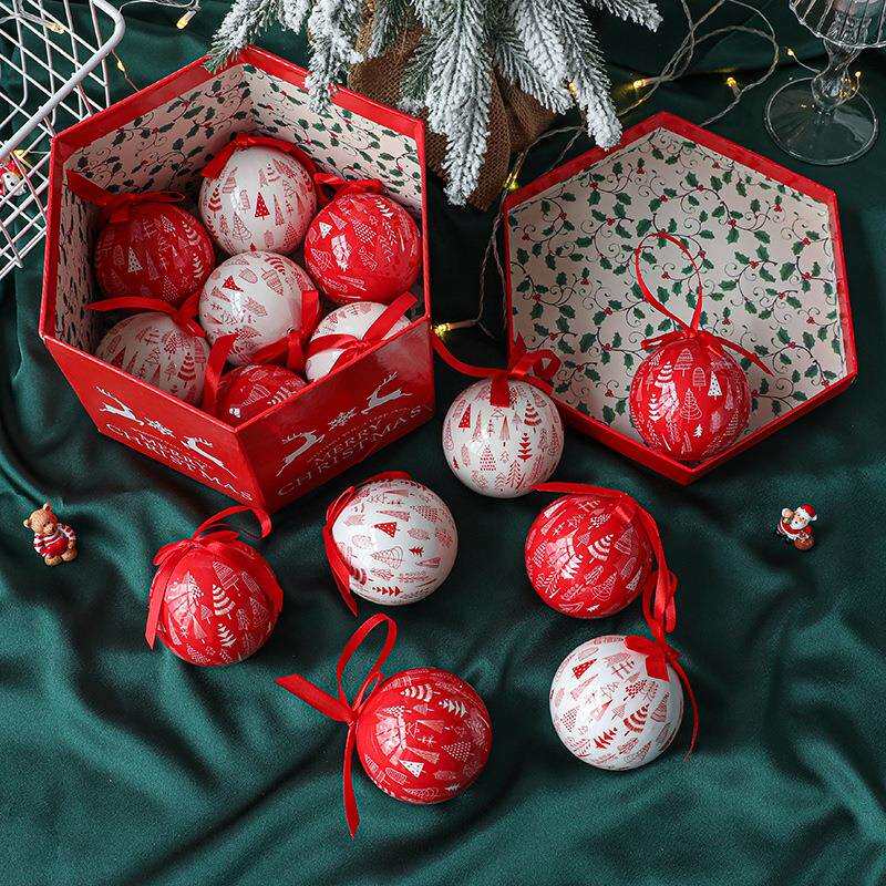 泡沫雪花老人雪人贴纸画圣诞球圣诞树挂件装饰品装饰氛围布置用品