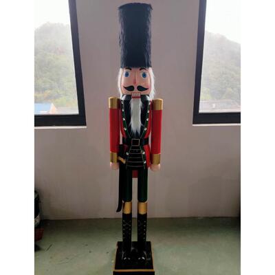胡桃夹子1.8米大型酒吧KTV圣诞装饰大摆件180cm胡桃夹子士兵国王
