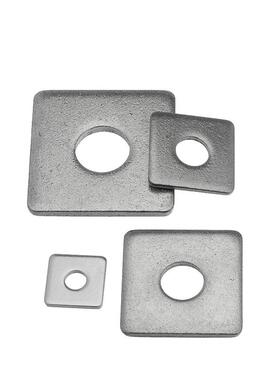 5ZV7按斤铁镀锌四方平垫片镀锌垫片加大加厚正方形平垫幕墙方