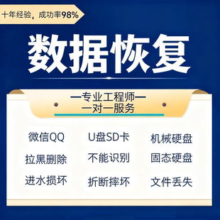 移动硬盘数据恢复移动机械电脑固态修复维修U盘SD内存卡数据恢复