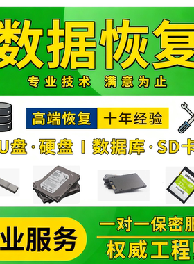【硬盘数据恢复】移动机械固态电脑机械U盘sd卡不识别格式化目录