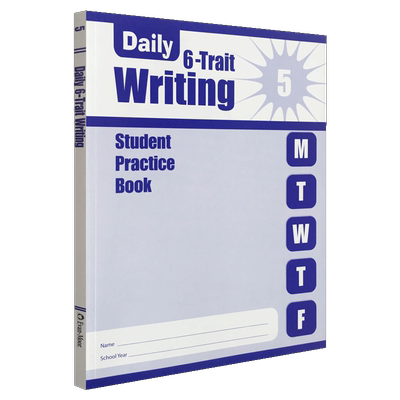 Evan-Moor Daily 6-Trait Writing Grade 5 SE 每日练习系列 系统写作 五年级 无答案作业本 美国加州教辅 evanmoor