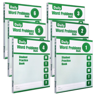 Evan-Moor Daily Word Problem Math（2019版）无答案 Grade 1-6 SE 每日练习系列 数学应用作业本 美国加州教辅 evanmoor