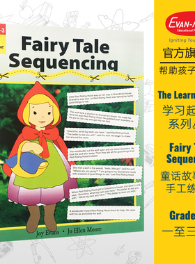 Evan-Moor Fairy Tale Sequencing Grade 1-3 埃文摩尔 童话故事编排手工练习册 一至三年级 美国加州教辅 evanmoor