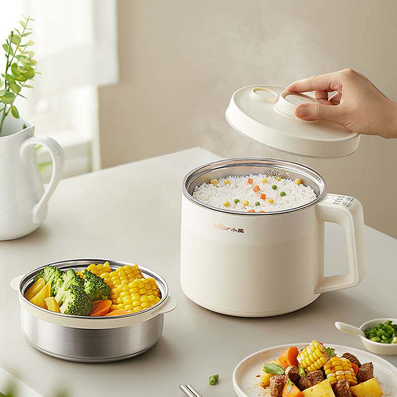 官方正品小熊电煮锅DRG-N17W8家用宿舍多功能蒸锅泡面小型迷你小