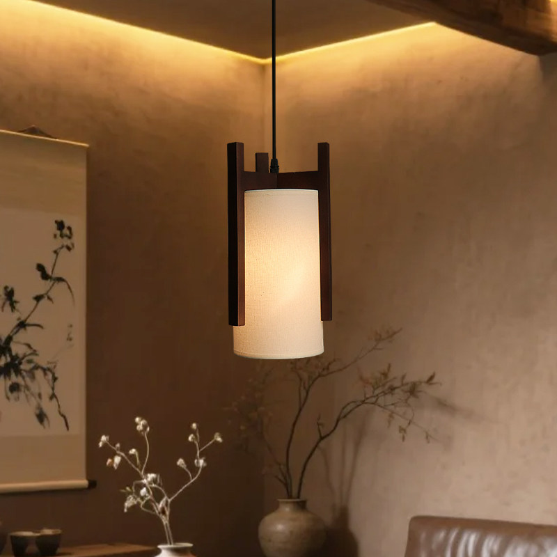 柏丽德新中式禅意侘寂床头吊灯