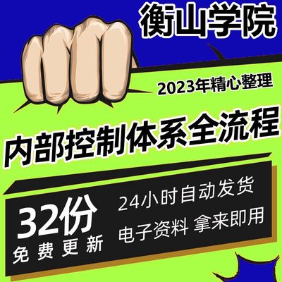 内部控制体系全流程样板风险控制矩阵权限指引表内控自我评价矩阵