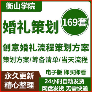 主题创意中式婚礼策划方案筹备清单当天流程安排讲话发言稿模板