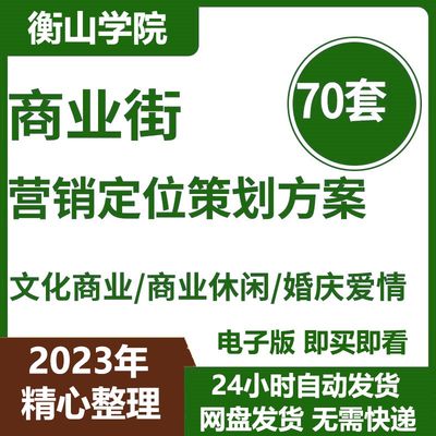 文化街风情商业街区方案创意文化街营销策划规划设计定位报告