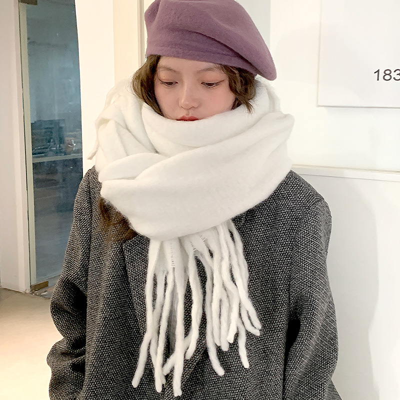 2025年秋冬新款围巾女士韩版百搭ins风休闲时尚围脖两用保暖学生