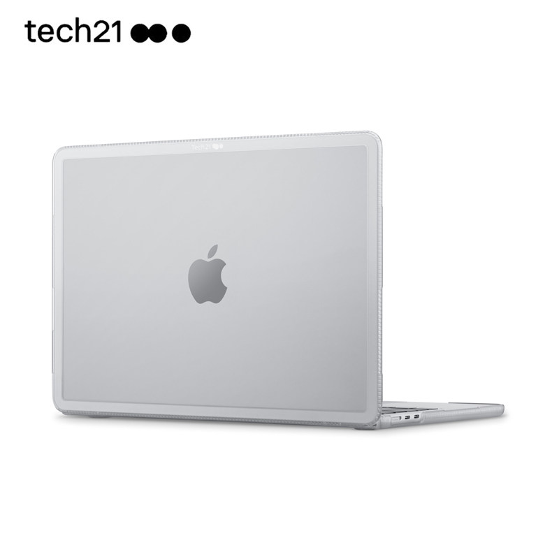 tech21笔记本壳适用于苹果MacBook Air透明保护壳MacBook Pro透明防摔黑色EvoShell硬壳