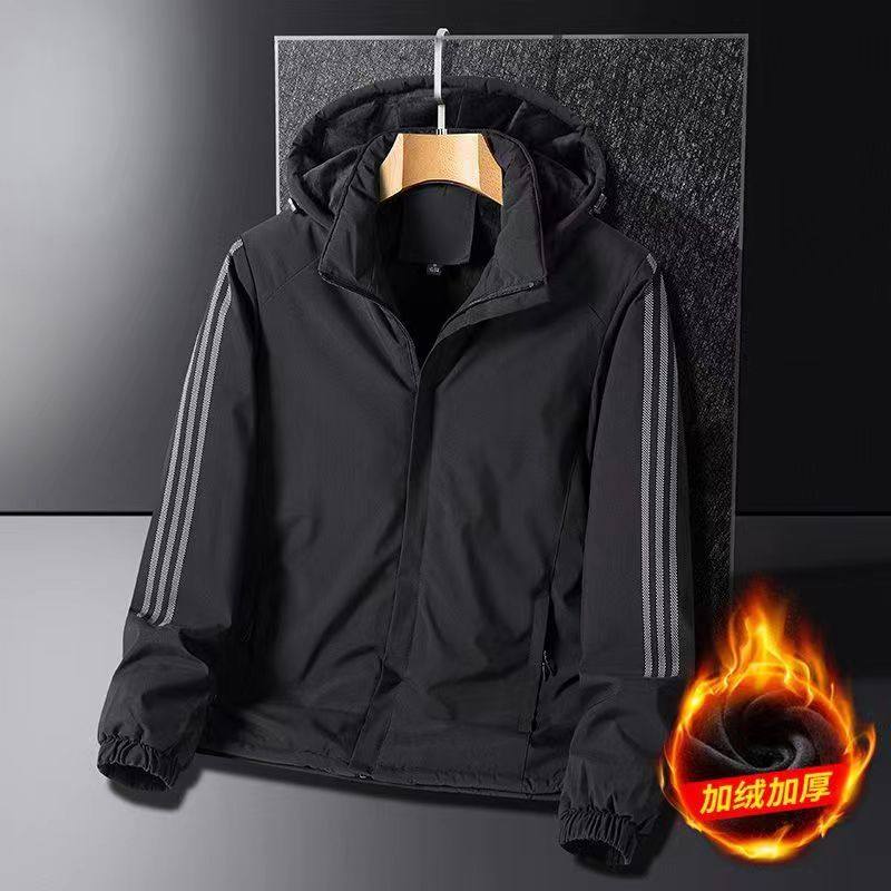 冬季棉衣男士外套加肥加大宽松连帽上衣加绒加厚运动夹克棉袄纯色,男装,夹克,淘宝优惠券,粉丝福利购,淘宝优惠卷