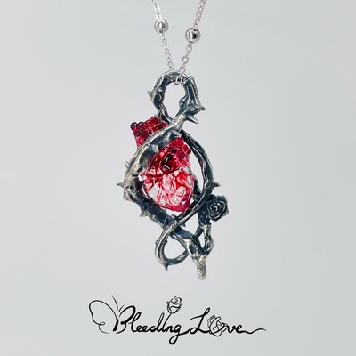 BLEEDING LOVE原创设计荆棘之心脏吊坠项链2025爆款男女小众礼物
