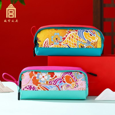 故宫文创瑞兽呈帆布笔袋