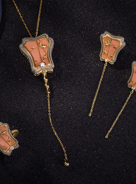 磁力可折叠项链耳饰戒指胸针