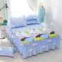 Cotton phim hoạt hình váy giường trẻ em trải giường che bụi phủ giường bông loại váy chống trượt bảo vệ giường đơn tạp dề - Váy Petti váy giường khách sạn