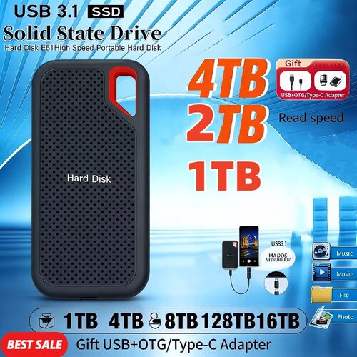 新款移动固态硬盘 2TB4TB8TB扩展升级高速硬盘SSD