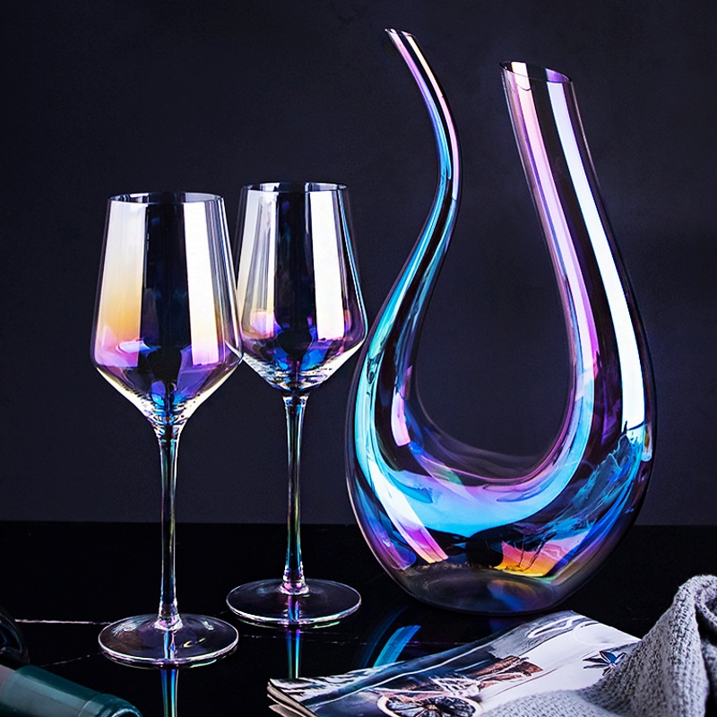 红酒杯套装家用醒酒器水晶玻璃葡萄酒创意个性高档奢华高脚杯酒具