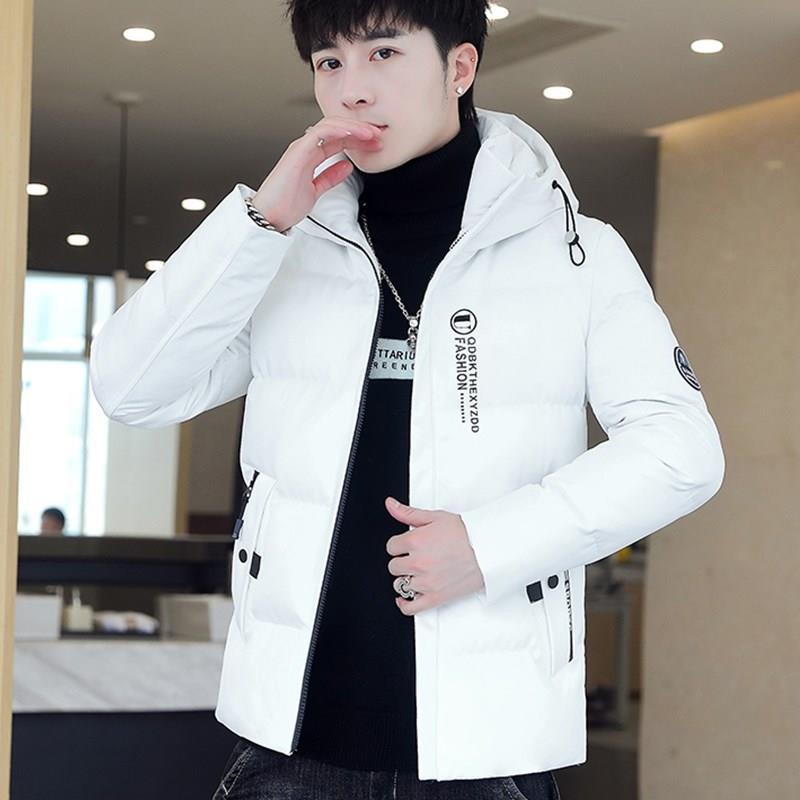 1515加厚棉服男秋冬季韩版潮流短款连帽外套休闲百搭羽绒棉衣男士