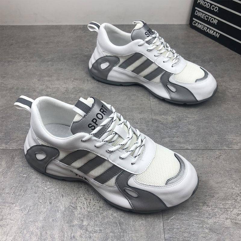 香港潮牌时尚百搭老爹鞋男2025年春季透气休闲鞋增高网面运动鞋子