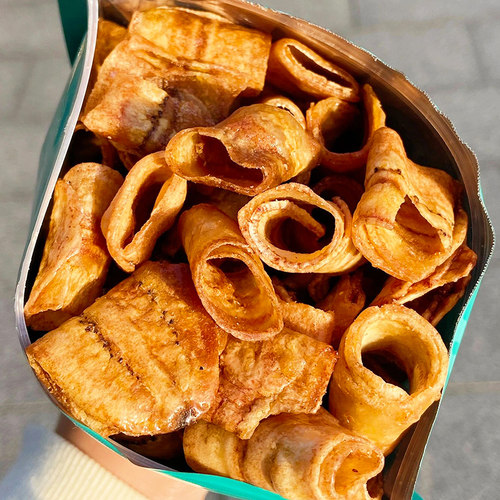 炭烤香蕉卷脆椒盐香蕉片干非油炸果干网红休闲小吃健康解馋小零食