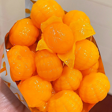 约172颗 50%果汁网红剥皮橘子软糖多种口味扒皮桔子橡皮糖小零食