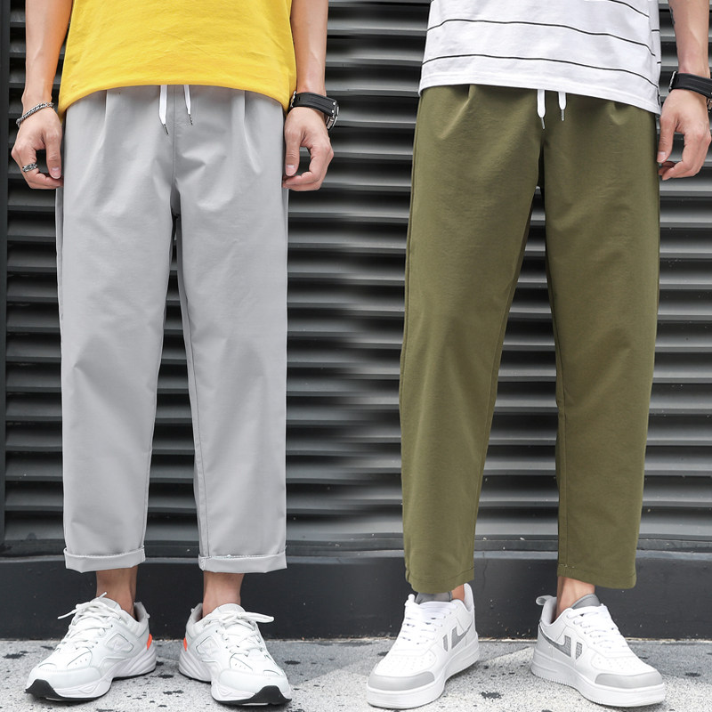 Spring new loose Korean men's pants